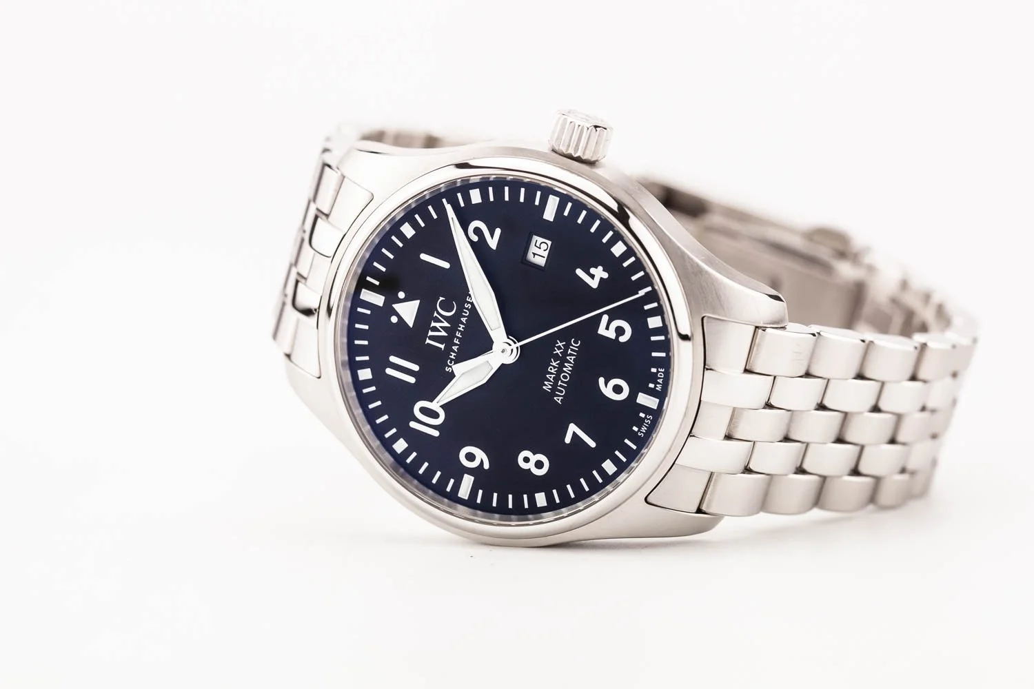 IWC Pilot's Watch Mark XX 40mm Black Dial Bracelet IW328202